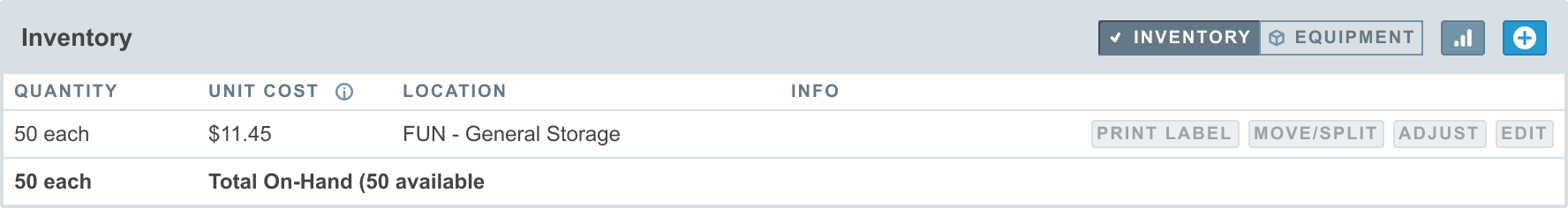 Setup Inventory Locations - Aligni